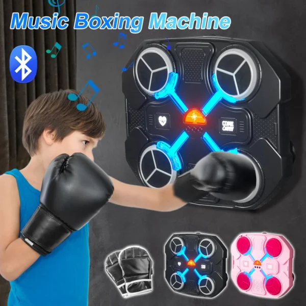 Music Boxing Machine Wall Mount Electronic Boxing Trainer Practice Target